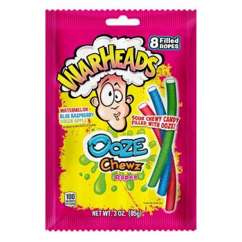 Warheads Ooze Chewz Ropes Sour Candy 85g